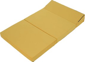 Összecsukható matrac/fotel, 2v1, sárga, VEDIS