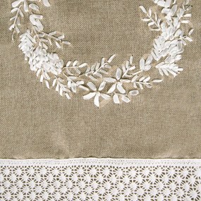Asztali futó karácsonyi drapp 33x180