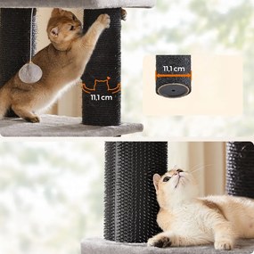 ONYX macskafa, 50x50x160cm, szürke/fekete Feandrea