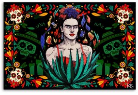 Gario Vászonkép Frida Kahlo a mexikói dombormûben Méret: 60 x 40 cm