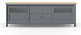 Szürkészöld borovi fenyő TV-állvány 180x59x40 cm Misti – Marckeric