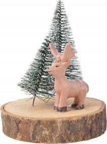 Rénszarvas Figura Karácsonyi Dekoráció 11cm Téli WZ1