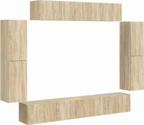 vidaXL TV szekrény 8 pcs Sonoma tölgy