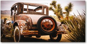 Fotó kép edzett üveg autó roncs 140x70