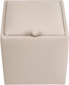 Box puff - POLY műbőr - krém R