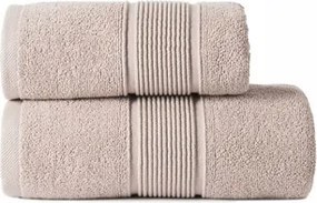 Törölköző 50x90 Naomi 100% Pamut 500g/m2 Bézs-szürke