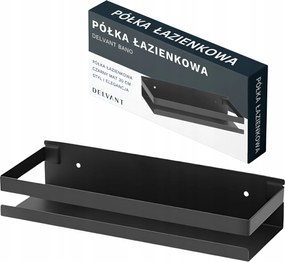 Fürdőszobai Akasztós Polc Konyhai Zuhanyhoz Delvant Bano Fekete 30 CM