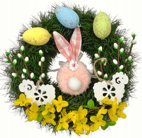 Húsvéti Koszorú Nád Alátét Dekoratív Díszek Nyuszi Bárány Alap