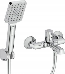 Kádtöltő Csaptelep króm zuhanygarnitúrával Laveo Alita szett