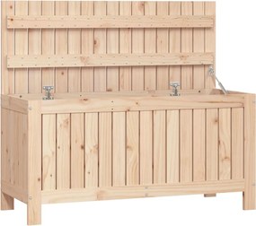 vidaXL tömör fenyőfa kerti tárolóláda 108 x 42,5 x 54 cm