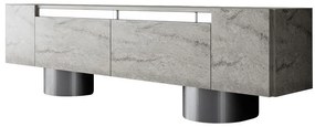 TV szekrény Bohem - Travertine, Silver