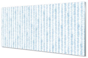 Akrilkép Kék csíkos halszálkás 100x50 cm