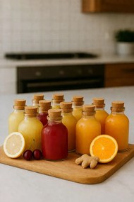 12 részes üveg palack szett 50 ml