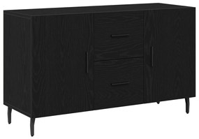 Oldalszekrény Fekete Tölgy 100x36x60 cm Mérnöki Fa
