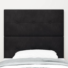 Fejtámla Gombos Tűzéssel Fekete 80 cm Bársony