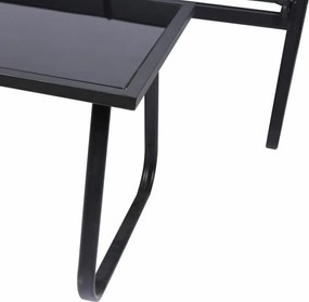 Kerti 4 részes szett Astoria acél szerkezet szürke