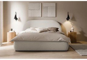 Franciaágy 160 cm Olivo P (ágyráccsal) (tárolóhellyel) (bézs + fekete) . Akció -15%. 1100422