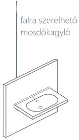 CeraStyle BELLA - szabadon álló - porcelán mosdókagyló 45 x 35 cm