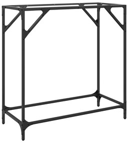 acél tálalóasztal átlátszó üveglappal 80 x 35 x 81 cm