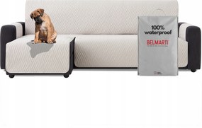 Ágytakaró vízálló kanapé sarokvédő teflon krém 200 cm bal