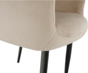 Szék, szövet bézs/fekete lábak, ODOVEL