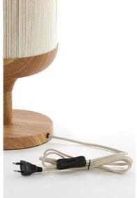 Natúr színű asztali lámpa textil búrával (magasság 50 cm) Dania – Light &amp; Living