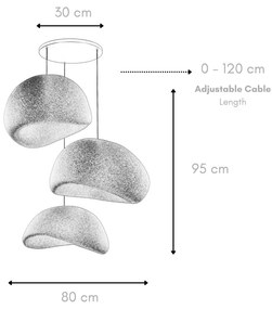 Függőlámpa - Wabi Sabi Kanso Beams - Fehér
