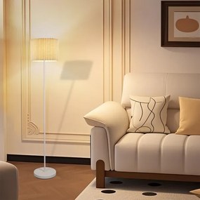 Brilagi - Állólámpa NORDIC WAVE 1xE27/15W/230V lenvászon/fehér