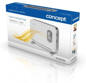 Concept KS3030 konvektor turbóval 2000 W, fehér
