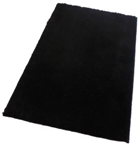 Fürdőszoba-szőnyeg COTTON Fekete - Fekete / 70 x 120 cm