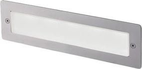 NOVOLUX 544A-L0105A-30 DAS Kültéri Falba Építhető Lámpa Ezüst LED IP65