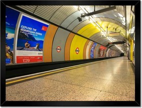 Poszterek keretben 40x30 London Alvilág Metro London