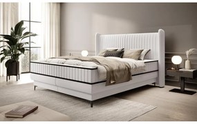 Kontinentális franciaágy 180 cm Dalmo 180 (ágyráccsal) (tárolóhellyel) (szürke + fekete) . 1099654