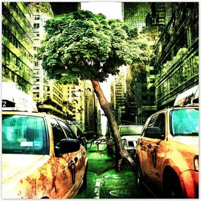 Poszterek 140x140 Zöld New York