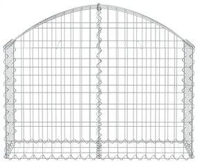 íves horganyzott vas gabion kosár 100x30x60/80 cm