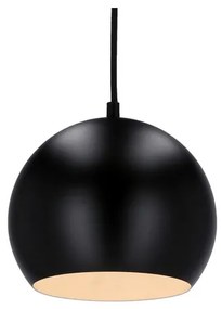 Csillár zsinóron FLEN 1xE27/40W/230V á. 20 cm fekete