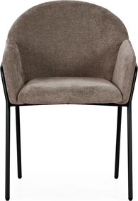 Barackszínű kárpitozott étkezőfotel szett 2 db-os Aslin – MOME