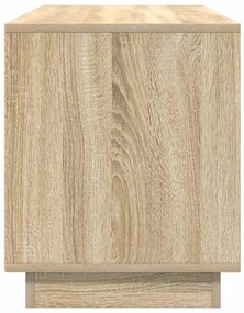 sonoma-tölgy színű TV-szekrény LED-lámpákkal 100x41x50 cm