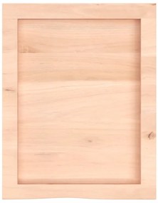 kezeletlen tömör fa fürdőszobai pult 40x50x(2-4) cm