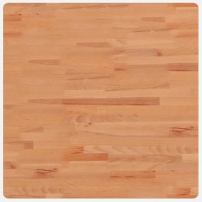 vidaXL tömör bükkfa négyzet alakú asztallap 70 x 70 x 4 cm