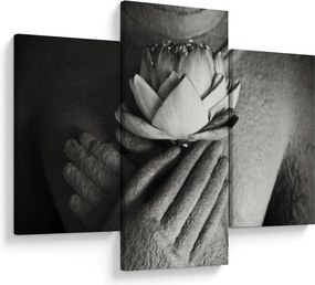 Kép - Lótusz Buddha kezében (90x60 cm)