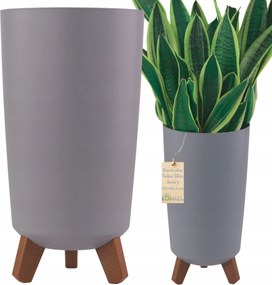 Kerek virágtartó lábakkal 20x36,5cm Műanyag virágtartó lábakkal