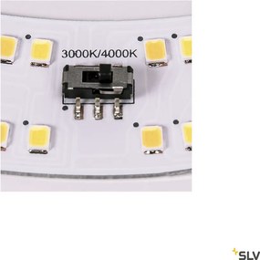 SLV LIPSY 1002940 Süllyesztett mennyezeti lámpa 1x18W/LED 3000/4000K 2300LM IP44