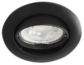 LED lámpatest , spot keret , GU10/MR16 , beépíthető , billenthető , matt fekete , KANLUX VIDI