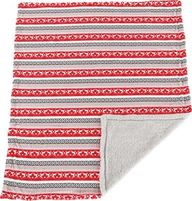 Kétoldalas bárány takaró, téli motívum, 150x200, RENIFE