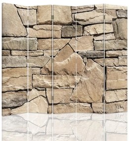 Gario Paraván Bézs homokko fal Méret: 180 x 170 cm, Kivitelezés: Forgó paraván 360°