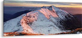 Kép - Téli hegyi panoráma II. (120x50 cm)