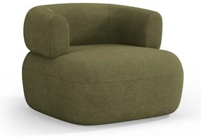 Zöld buklé fotel Jenny – Micadoni Home
