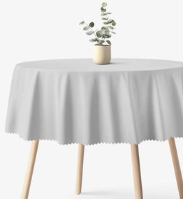 Goldea kör alakú viaszosvászon terítő - szürke Ø 150 cm