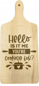 Vágódeszka vicces Hello gravírozással?